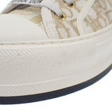 クリスチャンディオール Christian Dior ウォーキン ディオール KCK250DJE_S62K スニーカー コットン キャンバス ホワイト 24.0cm レディース【中古】【ABランク】