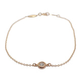 【中古】ティファニー TIFFANY&Co. バイザヤード 60148438 ブレスレット K18ピンクゴールド ダイヤモンド レディース【SAランク】
