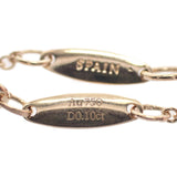 【中古】ティファニー TIFFANY&Co. バイザヤード 60148438 ブレスレット K18ピンクゴールド ダイヤモンド レディース【SAランク】