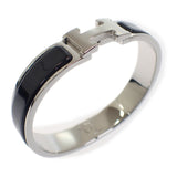 エルメス HERMES クリッククラックPM ブレスレット メタル ブラック シルバー金具 レディース【中古】【Aランク】