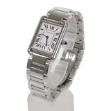 カルティエ CARTIER タンクマストLM WSTA0052 腕時計 ステンレススチール クオーツ シルバー文字盤 メンズ【中古】【Aランク】