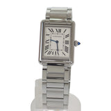 カルティエ CARTIER タンクマストLM WSTA0052 腕時計 ステンレススチール クオーツ シルバー文字盤 メンズ【中古】【Aランク】