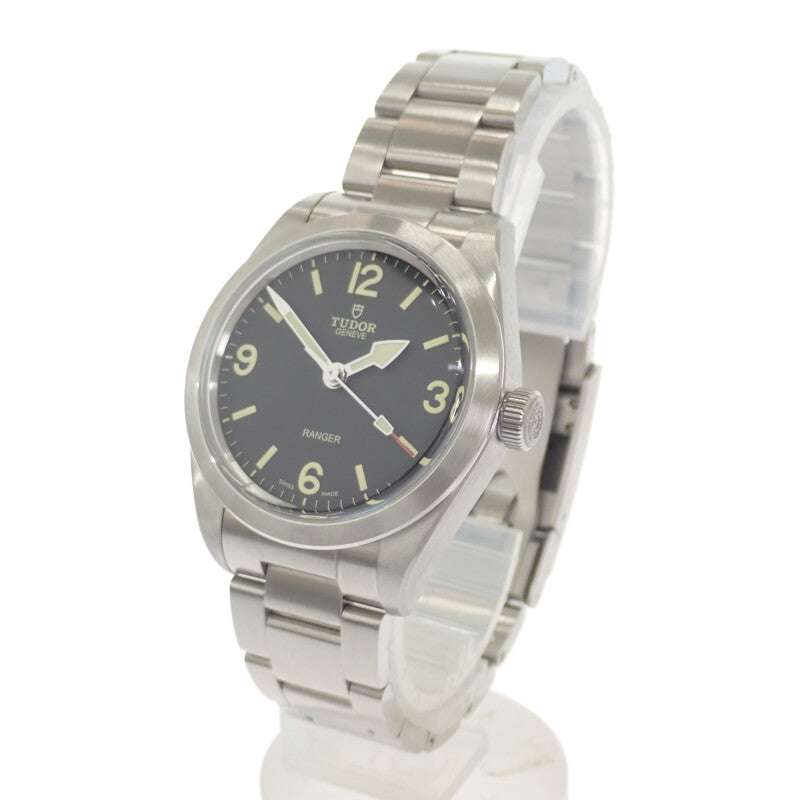 チューダー TUDOR Ranger 79950-0001 腕時計 ステンレススチール 自動巻き ブラック文字盤 メンズ【中古】【Aランク】