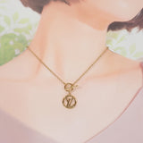 【中古】ルイヴィトン LOUIS VUITTON コリエ・ベイビールイーズ M00598 ネックレス メタル ゴールド レディース【Aランク】