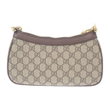 グッチ GUCCI スモール オフィディア 735132_FABLE_9442 ショルダーバッグ レザー ブラウン ベージュ レディース【中古】【SAランク】