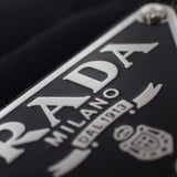 プラダ PRADA パデッドRe-Nylon 1BC151 ショルダーバッグ ナイロン ブラック シルバー金具 レディース【中古】【Aランク】