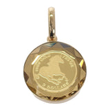 ツバル金貨 ペンダントトップ K18イエローゴールド K24イエローゴールド レディース【中古】【Aランク】