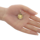 ツバル金貨 ペンダントトップ K18イエローゴールド K24イエローゴールド レディース【中古】【Aランク】