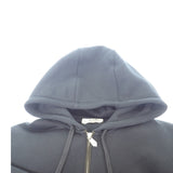 エルメス HERMES ジップ XL パーカー コットン ナイロン ポリウレタン ネイビー カーキ メンズ【中古】【Aランク】