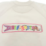 エルメス HERMES CHEVALOSCOP 23SS 36 3E4626DA スウェット コットン ホワイト ネオン メンズ レディース【中古】【SAランク】