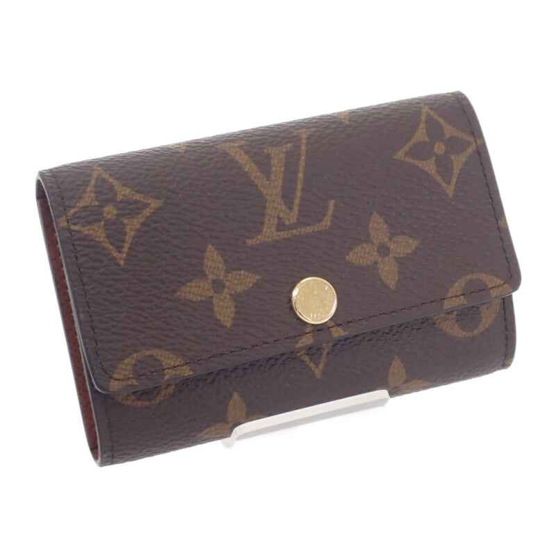 ルイヴィトン LOUIS VUITTON ミュルティクレ 6 M62630 キーケース モノグラムキャンバス ブラウン メンズ レディース【中古】【Aランク】