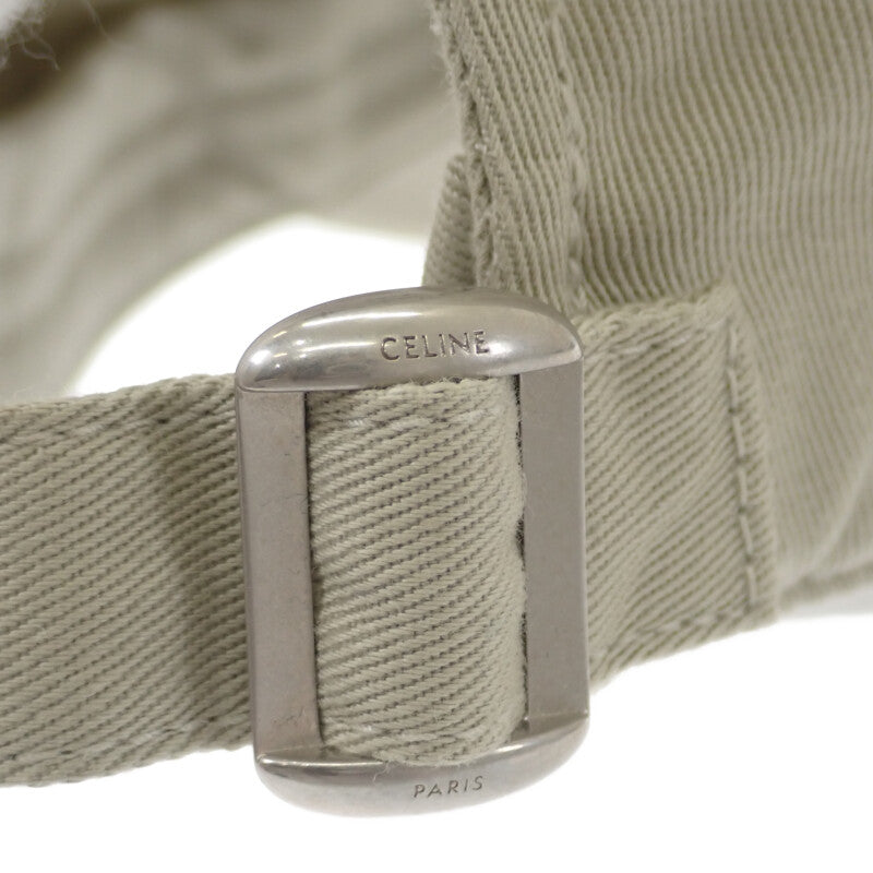 セリーヌ CELINE ベースボール 2AUS9228R.02BG キャップ コットン ベージュ メンズ レディース【中古】【Aランク】