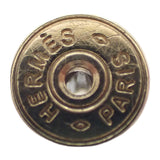 エルメス HERMES アミュレットエスケトル ピアス メタル バッファローホーン ブラウン ゴールド金具 レディース【中古】【ABランク】