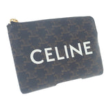 セリーヌ CELINE コインパース 10C662CA2-38NO コインケース トリオンフキャンバス ブラック ブラウン レディース【中古】【Aランク】