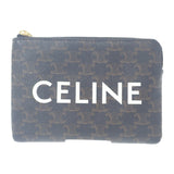 セリーヌ CELINE コインパース 10C662CA2-38NO コインケース トリオンフキャンバス ブラック ブラウン レディース【中古】【Aランク】