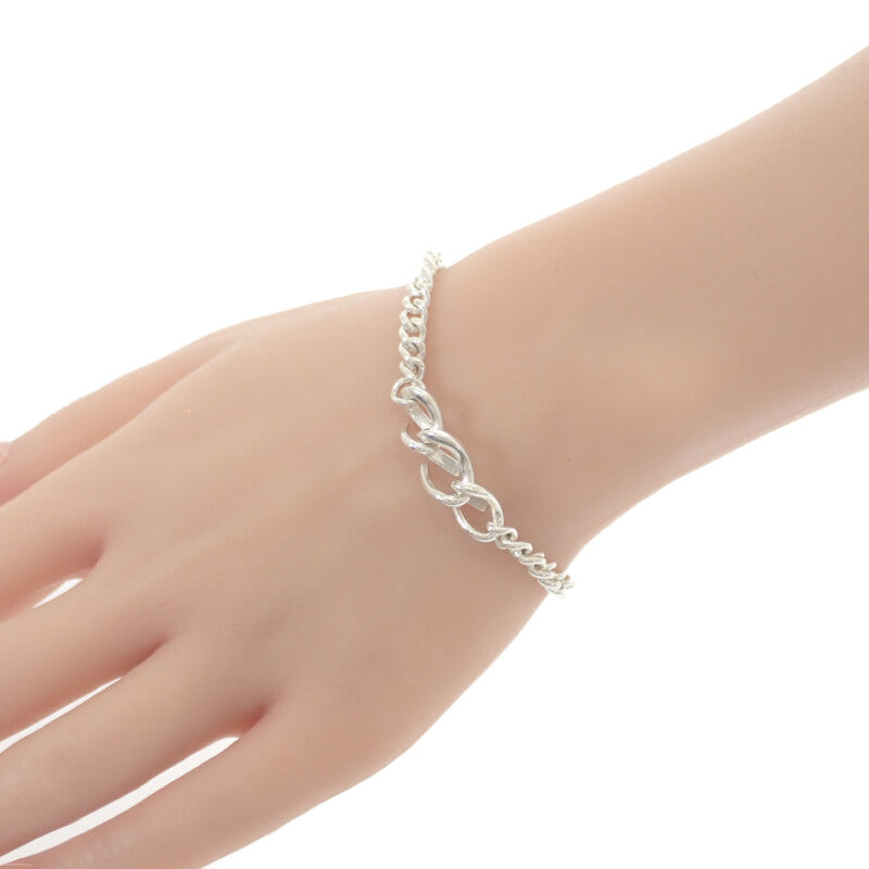 蒂芙尼 TIFFANY&Co. Link 小型純銀高拋光手鍊 73229642 純銀925 男士女士【中古】【A級品】