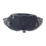 【中古】クロムハーツ CHROME HEARTS スナットパック 2232-304-7200-0900 ボディバッグ レザー ブラック メンズ【Bランク】