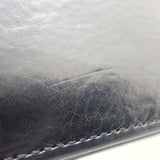 【中古】クロムハーツ CHROME HEARTS シングルフォールドウォレット 2246-304-0041-0900 札入れ レザー ブラック メンズ【ABランク】