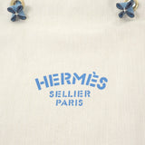 エルメス HERMES アリーヌPM ショルダーバッグ レザー トワルシェブロン アイボリー ブルー メンズ レディース【中古】【Aランク】