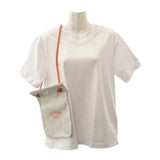 エルメス HERMES アリーヌPM ショルダーバッグ レザー トワルシェブロン アイボリー オレンジ メンズ レディース【中古】【Aランク】