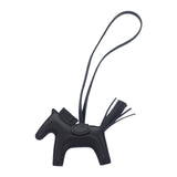 エルメス HERMES ロデオチャームPM W刻印 バッグチャーム ラムスキン アニューミロ ソーブラック レディース【中古】【SAランク】