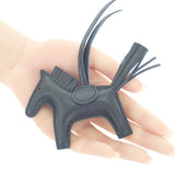 エルメス HERMES ロデオチャームPM W刻印 バッグチャーム ラムスキン アニューミロ ソーブラック レディース【中古】【SAランク】