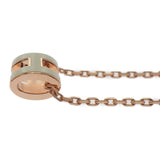 エルメス HERMES ポップHミニ ネックレス GP ホワイト レディース【中古】【Aランク】