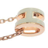 エルメス HERMES ポップHミニ ネックレス GP ホワイト レディース【中古】【Aランク】