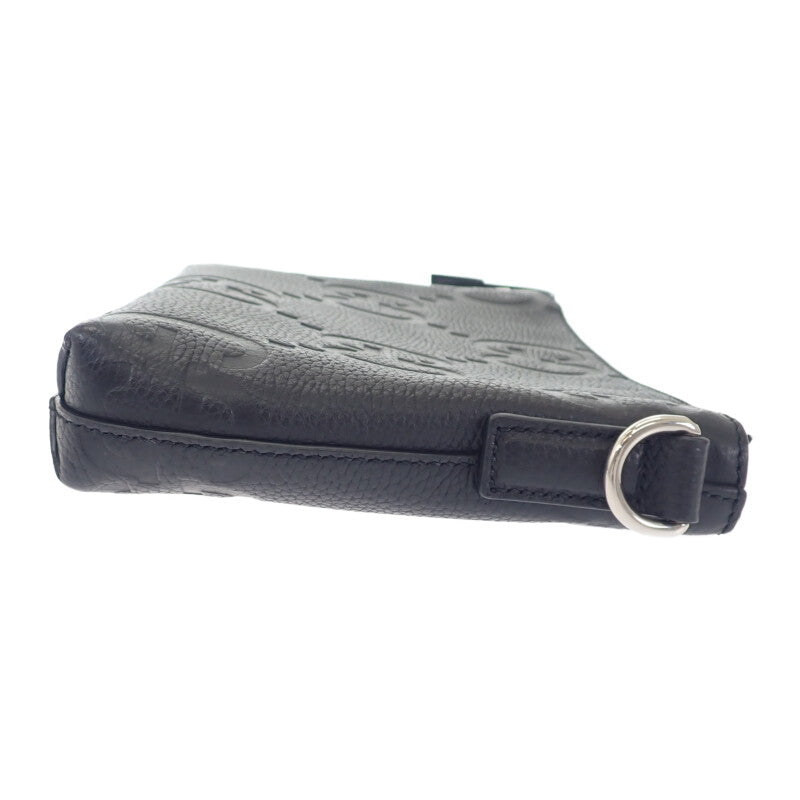 グッチ GUCCI ジャンボGG スモール メッセンジャーバッグ 761747_AABY7_1000 ショルダーバッグ レザー ブラック メンズ【中古】【Aランク】