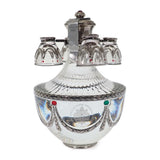 【中古】LADOGA ラドガ インペリアルコレクション ホワイトマーブル お酒 アルコール 40% 700ml ウォッカ シルバー925 レディース メンズ【Sランク】