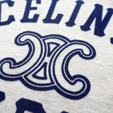 セリーヌ CELINE トリオンフロゴ 2X04K865W.09SH 長袖Tシャツ コットン グレー ネイビー レディース ユニセックス【中古】【Aランク】