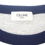 セリーヌ CELINE トリオンフロゴ 2X04K865W.09SH 長袖Tシャツ コットン グレー ネイビー レディース ユニセックス【中古】【Aランク】