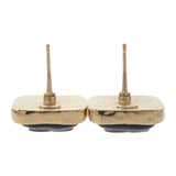 【中古】シャネル CHANEL CCスクエア ABC253 ピアス メタル ブラック ゴールド レディース【Aランク】