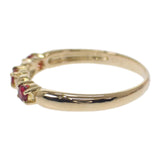 デザインジュエリー 16号 リング K18イエローゴールド ルビー レディース【中古】【Aランク】