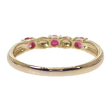 デザインジュエリー 16号 リング K18イエローゴールド ルビー レディース【中古】【Aランク】