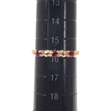 デザインジュエリー 16号 リング K18イエローゴールド ルビー レディース【中古】【Aランク】