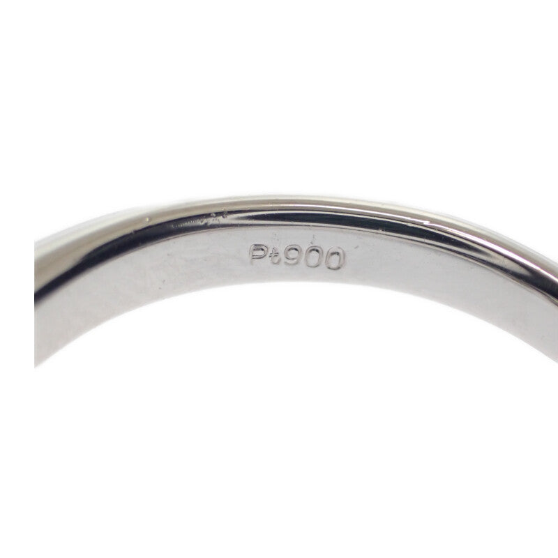 デザインジュエリー パール 12号 リング Pt900プラチナ ダイヤモンド レディース【中古】【Aランク】