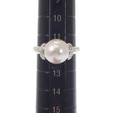 デザインジュエリー パール 12号 リング Pt900プラチナ ダイヤモンド レディース【中古】【Aランク】