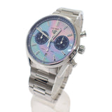 タグホイヤー TAG HEUER カレラ キャリバーホイヤー02 クロノグラフ 日本限定 CBN201E.BA0642 腕時計 ステンレススチール 自動巻き ブルーシェル文字盤 メンズ【中古】【Aランク】