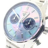 タグホイヤー TAG HEUER カレラ キャリバーホイヤー02 クロノグラフ 日本限定 CBN201E.BA0642 腕時計 ステンレススチール 自動巻き ブルーシェル文字盤 メンズ【中古】【Aランク】