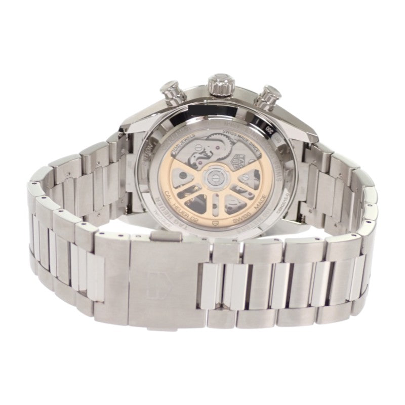 タグホイヤー TAG HEUER カレラ キャリバーホイヤー02 クロノグラフ 日本限定 CBN201E.BA0642 腕時計 ステンレススチール シルバー 自動巻き ブルーシェル文字盤 メンズ【中古】【Aランク】