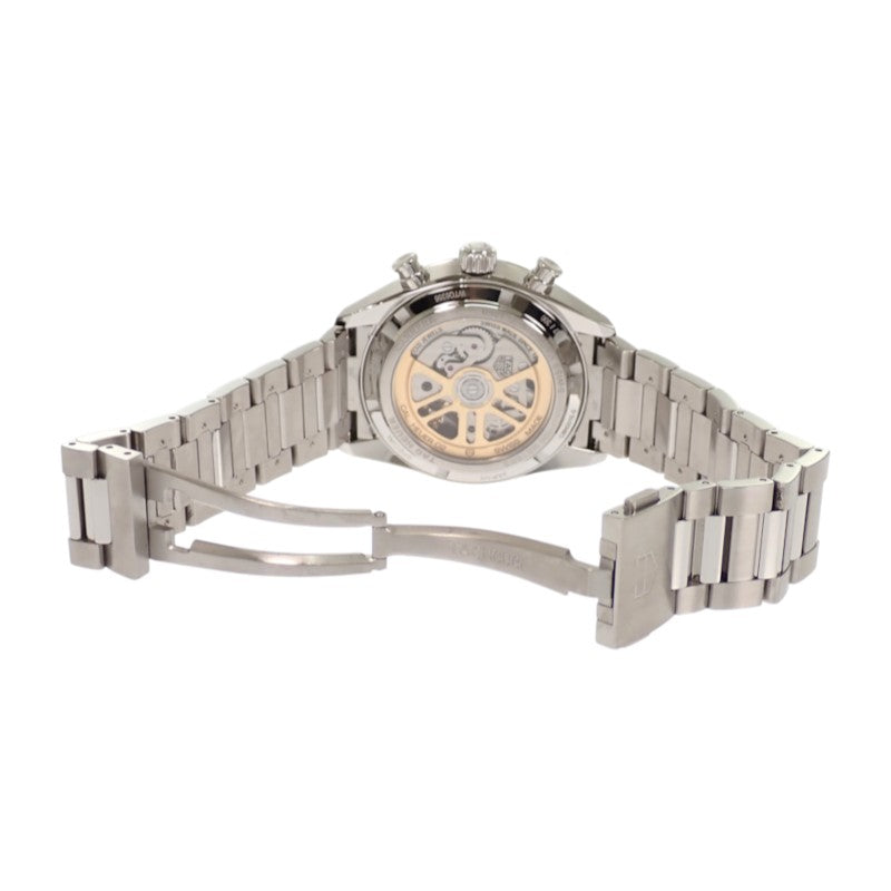 タグホイヤー TAG HEUER カレラ キャリバーホイヤー02 クロノグラフ 日本限定 CBN201E.BA0642 腕時計 ステンレススチール シルバー 自動巻き ブルーシェル文字盤 メンズ【中古】【Aランク】