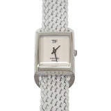 トムフォード TOM FORD N.004 TF0120256681 腕時計 ステンレススチール ホワイト カーキ クオーツ ホワイト文字盤 レディース メンズ【中古】【Aランク】