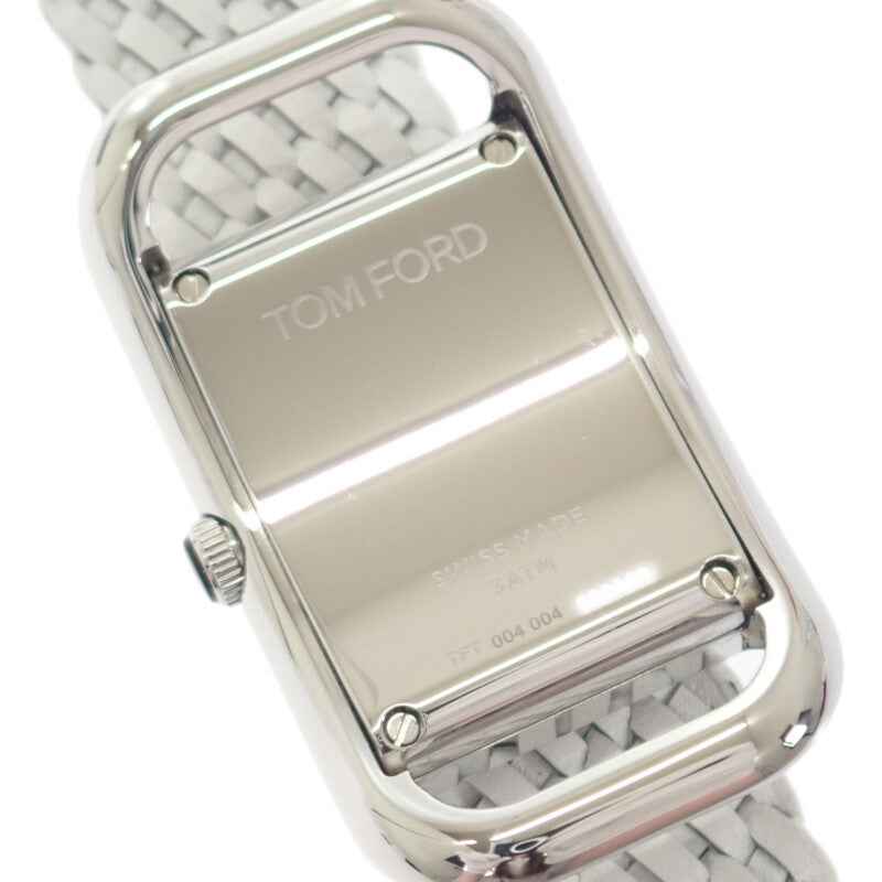 トムフォード TOM FORD N.004 TF0120256681 腕時計 ステンレススチール ホワイト カーキ クオーツ ホワイト文字盤 レディース メンズ【中古】【Aランク】