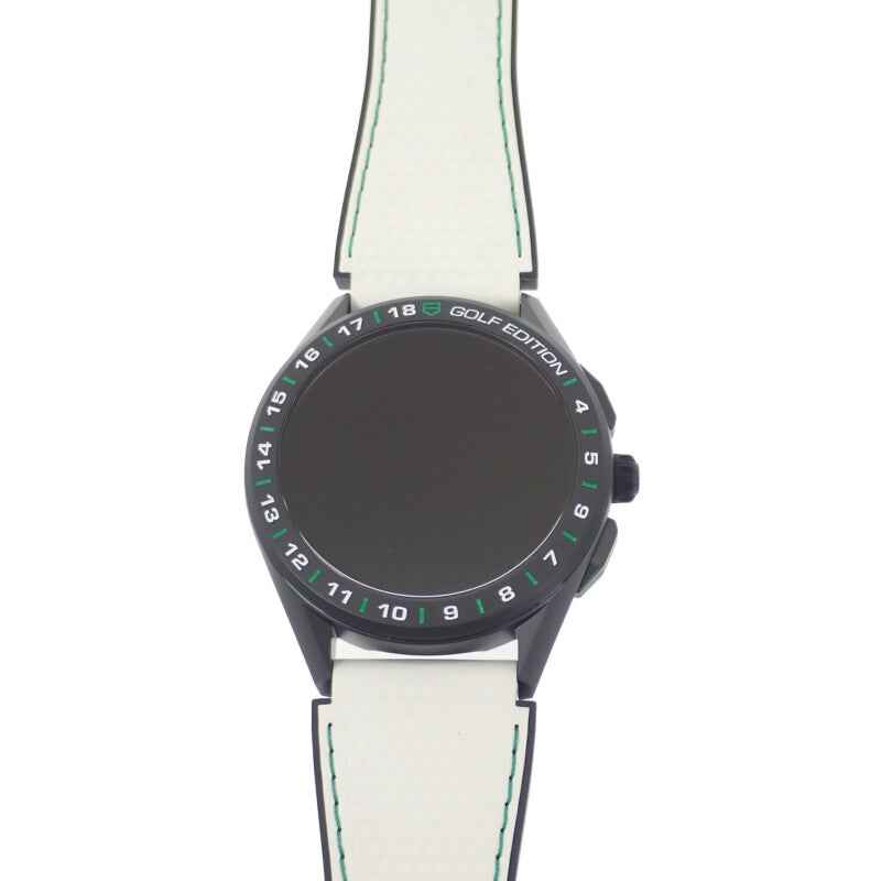 タグホイヤー TAG HEUER コネクテッド ゴルフエディション SBG8A82.EB0206 腕時計 チタン ラバー ブラック文字盤 メンズ【中古】【Aランク】