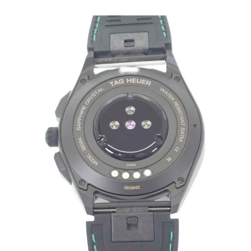 タグホイヤー TAG HEUER コネクテッド ゴルフエディション SBG8A82.EB0206 腕時計 チタン ラバー ブラック文字盤 メンズ【中古】【Aランク】