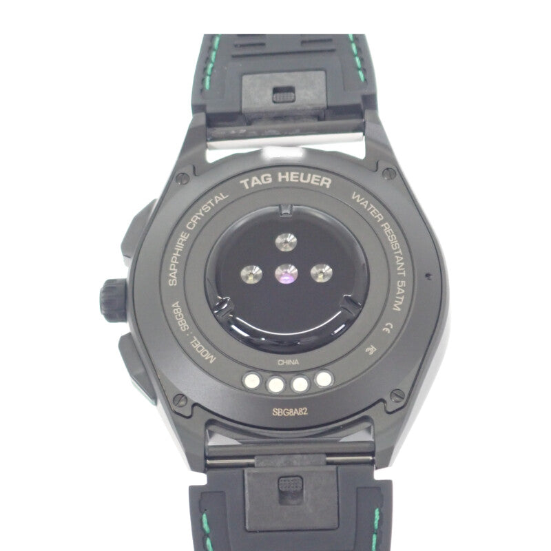 TAG HEUER 泰格豪雅 Connected Golf Edition 高爾夫智慧腕錶 SBG8A82.EB0206 鈦金屬 橡膠錶帶 白黑色錶盤 男款【中古】【A級】