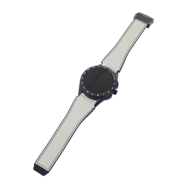 TAG HEUER 泰格豪雅 Connected Golf Edition 高爾夫智慧腕錶 SBG8A82.EB0206 鈦金屬 橡膠錶帶 白黑色錶盤 男款【中古】【A級】