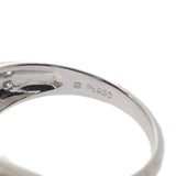 ミキモト MIKIMOTO パール ダイヤ 11号 リング Pt950プラチナ レディース【中古】【Aランク】