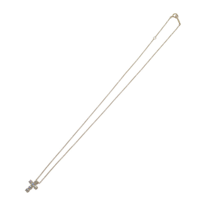 ギメル Gimel クロス ペンダント GN008 ネックレス K18イエローゴールド ダイヤモンド レディース【中古】【Aランク】
